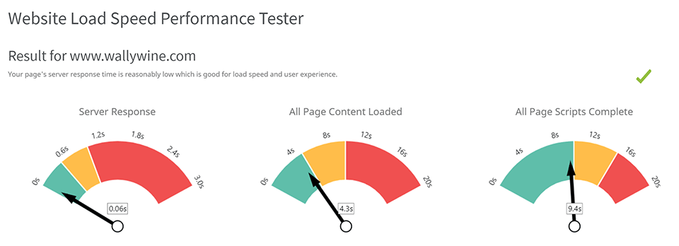 Test szybkości strony internetowej